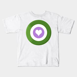 Pride Shield - Genderqueer Kids T-Shirt